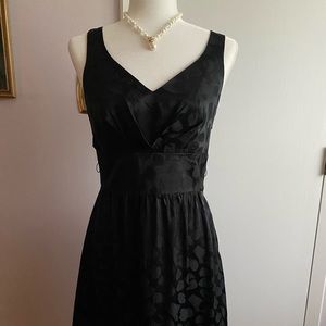 WHBM 100% Silk Black On Black Design Party/Cocktail/Wedding…
